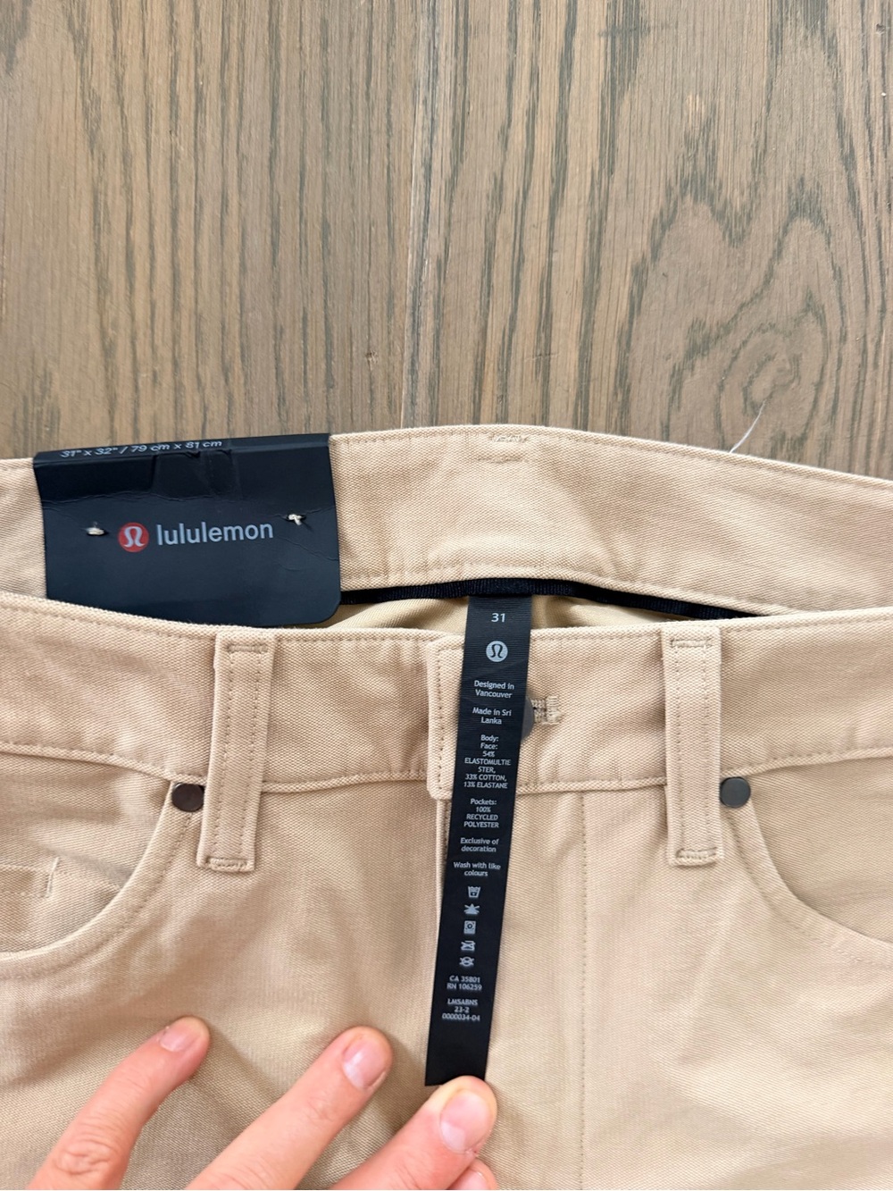 lululemon athletica Men's Khaki Chinos - Tan